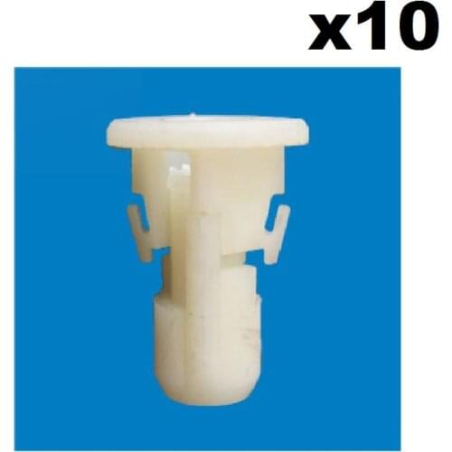 10 Pieces Under Cover Nut Grommet for BMW 07147201307 White Nylon