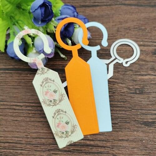 AOKEDIY Plant sign tag background tag Metal Cutting Dies Stencils Die Cut for DIY Scrapbooking Album Paper Card Craft