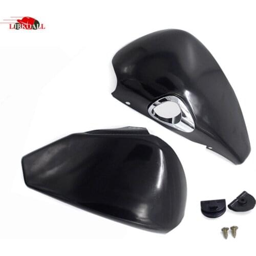 2 Pcs Motorcycle Side Oil Tank Battery Cover Covers For Harley Sportster Nightster Iron 883 XL Sportster 1200 2004-2013 Black