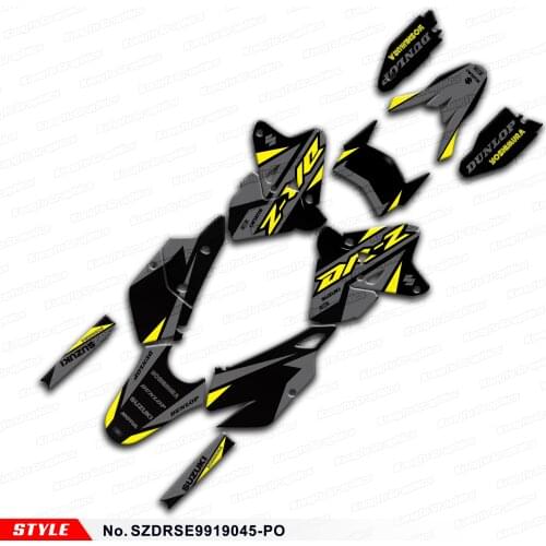 Aftermarket Stickers Design for DRZ400SM DRZ400E DRZ 400 SM Enduro DRZ400 SM E KLX 400R, Style No. SZDRSE9919045-PO