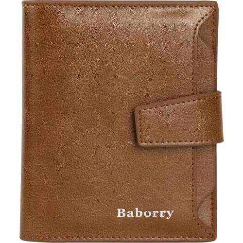 2021 New Designer Mens Wallet PU Bifold Short Wallets Men Hasp Vintage Male Purse Coin Pouch Multi-functional Cards Wallet