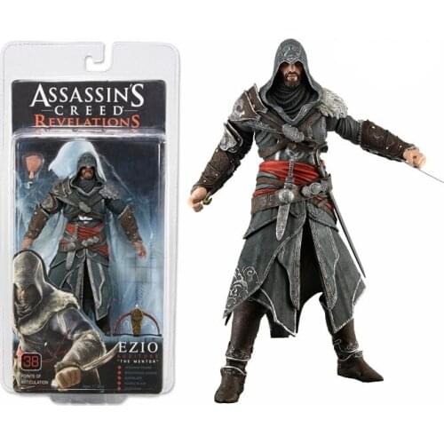 Anime NECA Action Figure Assassins Creed 3 3rd Generation Brotherhood Ezio 7 inch Movable Doll Model Toy Collection Gift