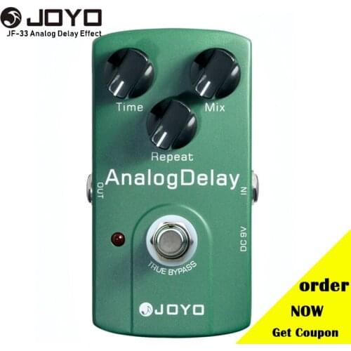 Joyo JF-33 Analog Delay Effect Guitar Pedal True Bypass Electric Guitarra Pedal Guitar Accessories Drop Shipping