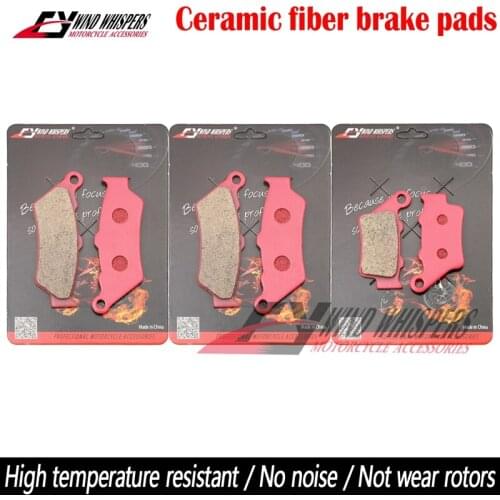 Motorcycle Ceramic Front Rear Brake Pads For Yamaha MT-03 MT03 MT 03 (660cc) 2006-2012
