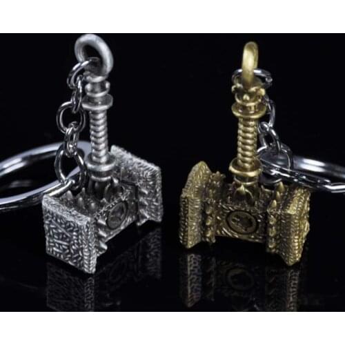 Collection The Lich King keychain Frostmourne Sword Weapon Metal Alloy The Horde The Alliance Keychain Key Chain