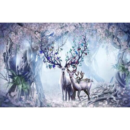 Elk dream The wooden puzzle 1000 pieces ersion wood jigsaw puzzle white card adult childrens educational toys