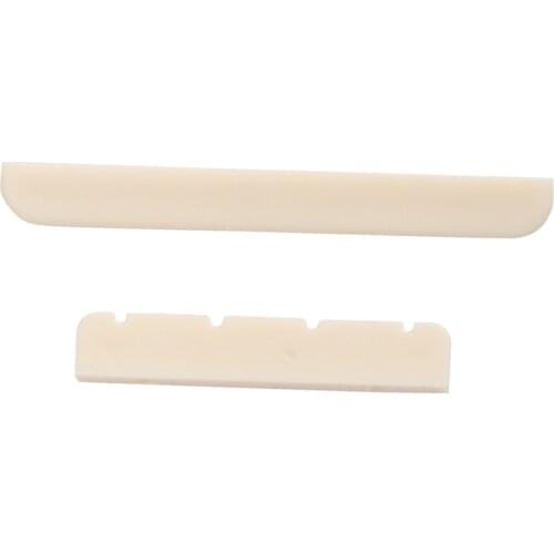 Finest Beige Ukulele 4-string Guitar Replacement Saddle Nut Set