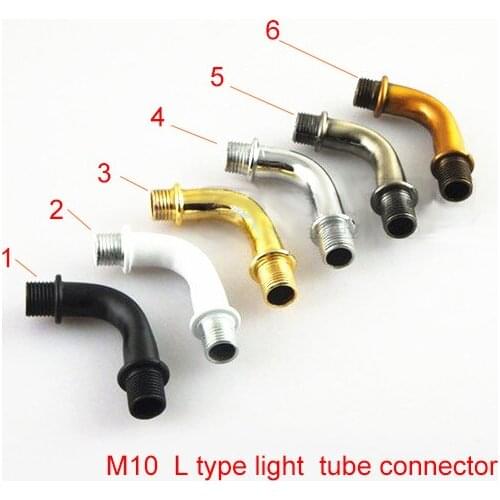 M10 elbow L type steel tube connector screw Ceilling light cable holder hole dia cable outlet fastener nut holder hanger hooker