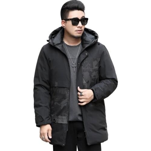 Plus size Winter Jacket Men Brand Clothing Fashion Casual Thick Warm Mens Coats Parkas With Hooded Long Overcoats Male Clothes