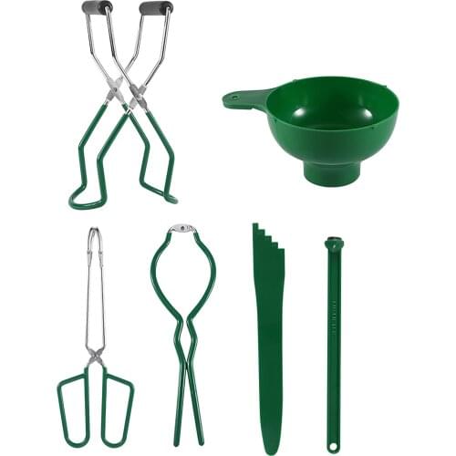 6pcs Canning Kit Jar Lifter Tongs Stainless Steel Jar Lifter Wide Mouth Clip To Lift Jars Can Home Kitchen Canning Tool Kits