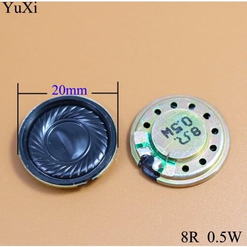 New Ultra-thin Mini speaker 8 ohms 0.5 watt 0.5W 8R speaker Diameter 20MM 2CM thickness 3.3MM