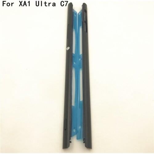 For Sony Xperia XA1 Ultra C7 G3226 G3212 Side Frame Chassis Housing Plate +Side Buttons + SIM SD Block Cover + Left/Right Frame