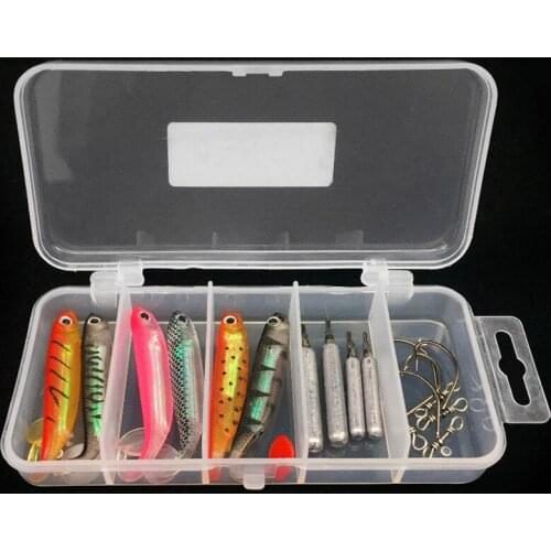 15pcs Hook Weight Fishing Lure Savage Cannibal Shads Perch Pike Lure Baits Drop Shot Gear Simulation Soft Bait Hooks