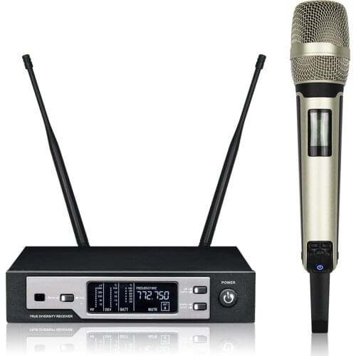 Leicozic SKM9100 True Diversity Wireless Microphone Profesionales Handheld Mic Mikrofon Microfono Inalambrico UHF Audio Stage