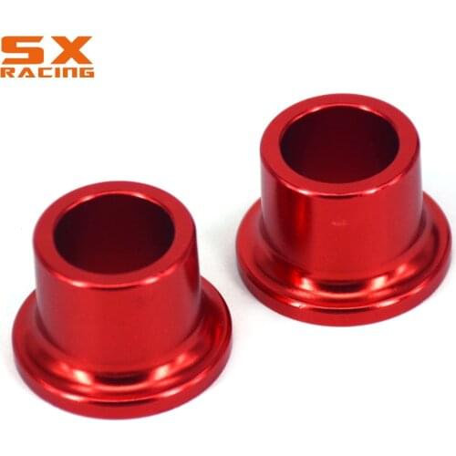 Motorcycle Red Aluminum Rear Wheel Hub Spacer Set For HONDA CRF250L CRF250M CRF 250L 250M 2012 2013 2014 2015