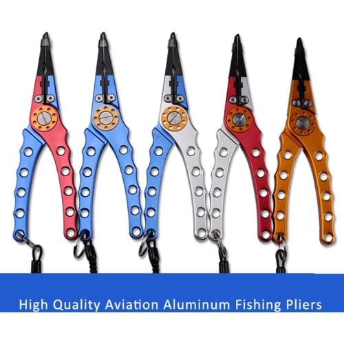 Aluminum AlloyFishing Plier Scissor Braid Line Lure Cutter Hook Remover Tackle Tool Cutting Fish Use Tongs Scissors Fishing Plie