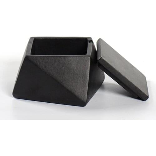 Silicone Concrete Mold Cement Ashtray Mould Organizer Box Tool