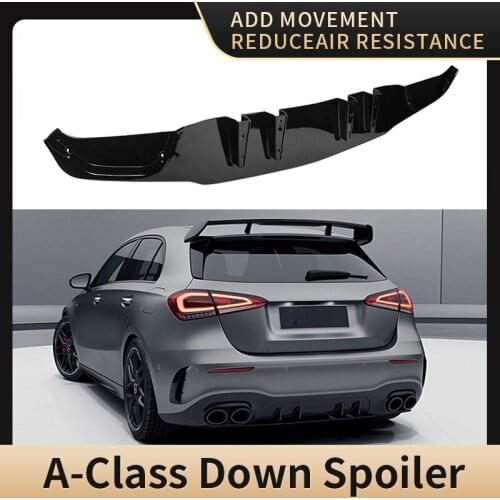 Spoiler traseiro inferior difusor para mercedes-benz gla inferior spoiler corpo kit A Class177OTD style rear lip spoiler under