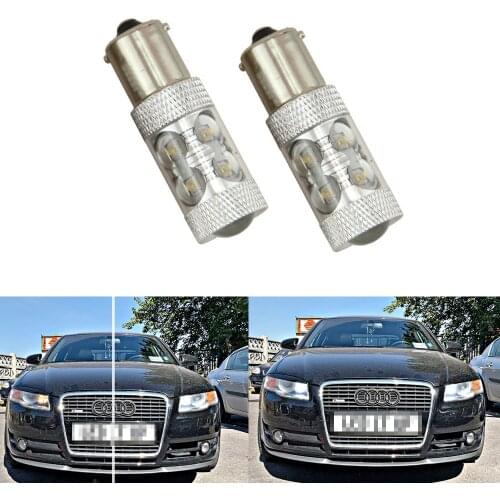 2pcs LED P21W BA15S 1156 DRL for Audi A4 B7 Sedan (2007)
