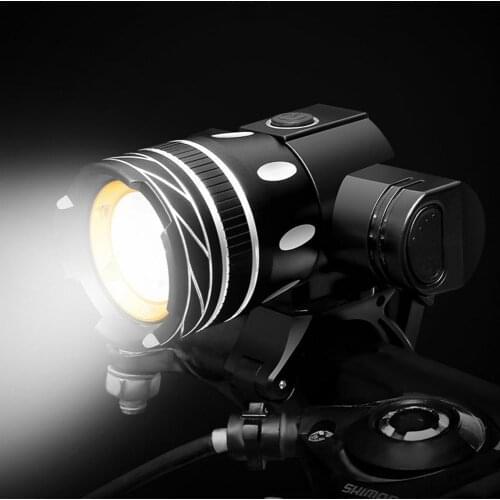 3 Mode Bicycle Light Set USB Rechargeable Battery Waterproof Zoom Bike Front Headlight Cycling Lamp With Taillight