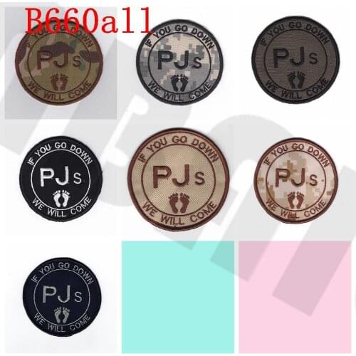 Embroidery patch USAF PJ If you gou down We will come Morale tactics Military