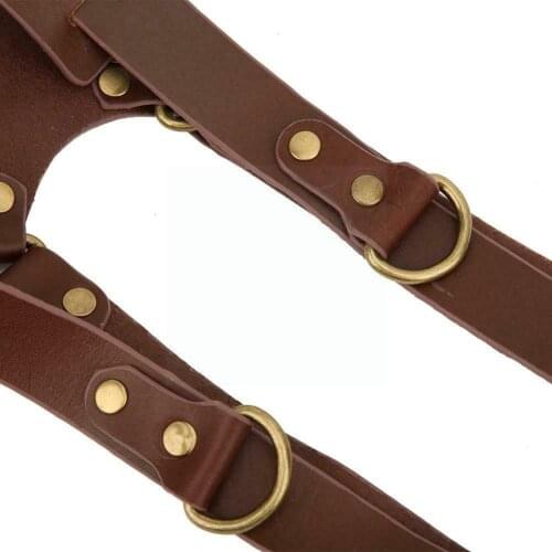 High Quality Leather Camera Strap Leather Double Shoulder Harness Nikon Brown Pentax Fuji Samsung Strap for Canon Sony Blac I8M1