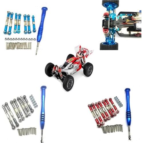 WLtoys 144001 1/14 RC Car spare parts metal servo pull rod Steering tie rod set