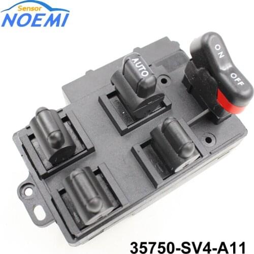 YAOPEI 35750-SV4-A11 Master Power Window Switch Driver Side Left LH for 90-97 Accord