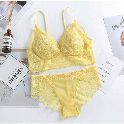 2021 Ins Fashion Women Flower Bra With Panties Sets Women Lace Bra Sets 1903