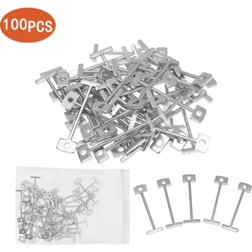 100 Pcs Replacement Steel Needles Tile Leveler Locator Level Wedges Leveler Locator Spacers Plier Flooring Wall Tile Carrelage