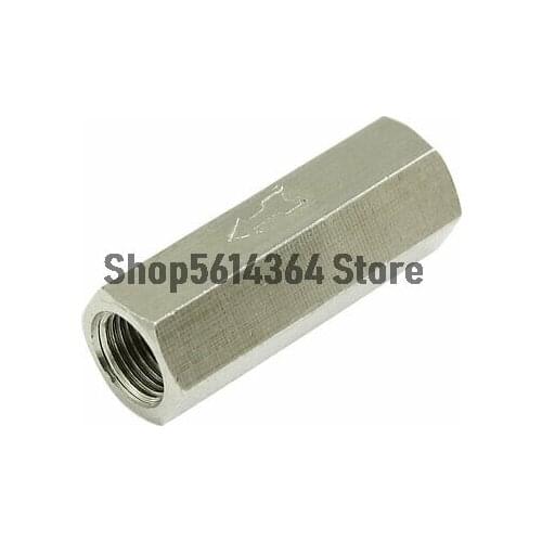 2Pcs 1/8"PT Thread Solid Brass Straight One Way Check Valve