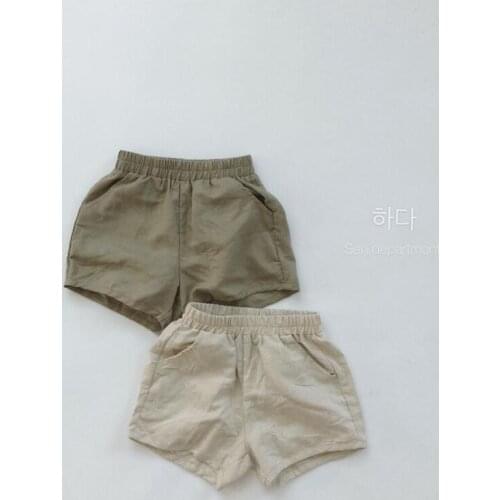 2021 New Arrival Girls Boys Shorts Summer Fashion Cotton Linen Kids Shorts 1-7 Years CO662