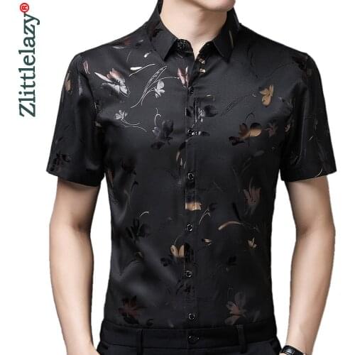 2021 designer gildin mens shirts for men clothing korean fashion summer short sleeve shirt luxury dress casual clothes jersey 50