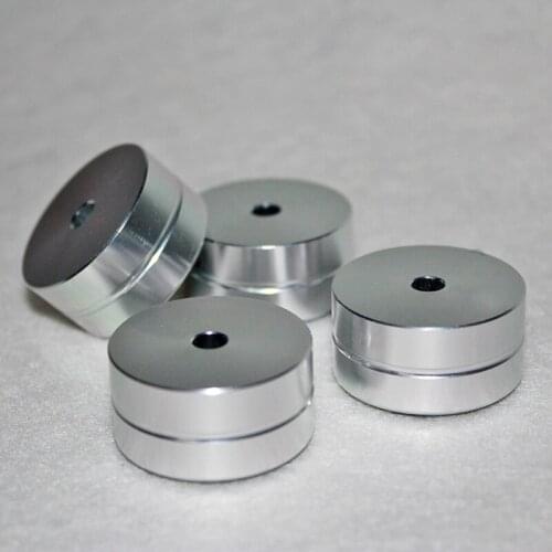 T-005 CNC full aluminum solid foot, bottom with rubber ring shock absorber feet 30mm * 15mm 4pcs