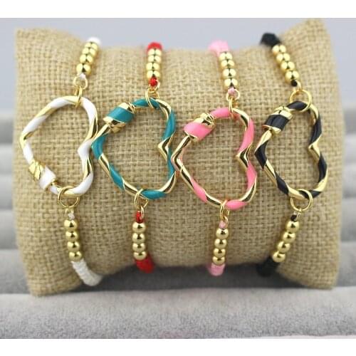 5pcs v Multicolor cz clasp charm bracelet,colorful cubic zirconia micro pave charm bracelet,handmade diy bracelet jewelry