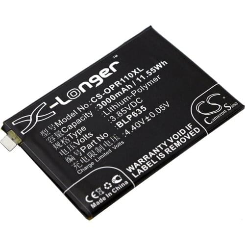 CS 3000mAh / 11.55Wh battery for OPPO R11 BLP635