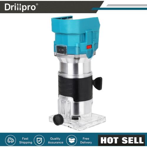 6 Speeds Brushless Cordless Electric Trimmer Hand Engraving Slotting Carving Trimming Machine Wood Router for Makita 18V Battery