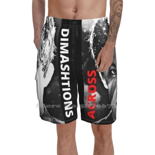 Dimash Across Endless Dimensions " Dimashtions " MenS Sports Beach Swimming Shorts Dimash Dombra 6 Octive Best Voice In World