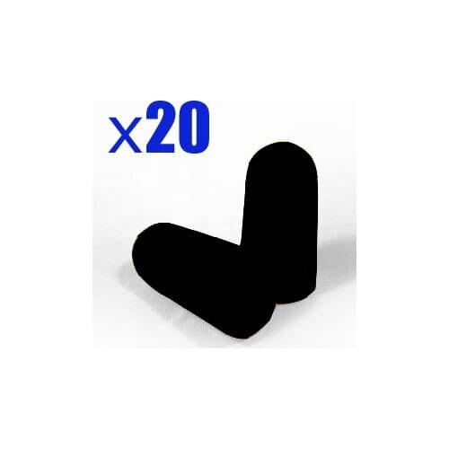 [ Fly Eagle ] 20 pcs SOFT FOAM EARPLUG BLACK PROTECTOR EAR PLUGS B001