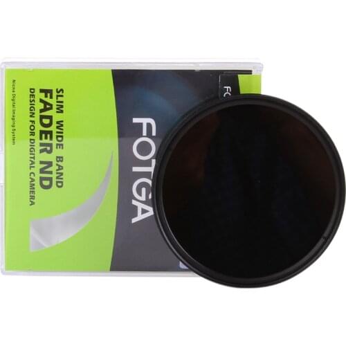 FOTGA 46mm Super Slim Fader Variable ND Filter Adjustable Neutral Density ND2 to ND400 Lens Slim Fader ND Filter for DSLR Camera