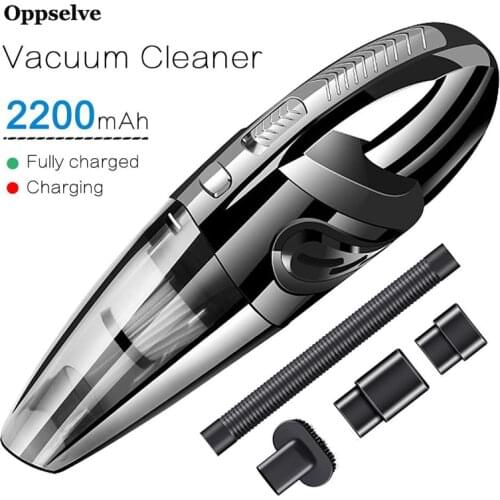 Oppselve High Suction 120W Mini Wireless Car Vacuum Cleaner For Car Wet Dry Dual-use Strong Power Portable Vacuum Cleaner PC Car