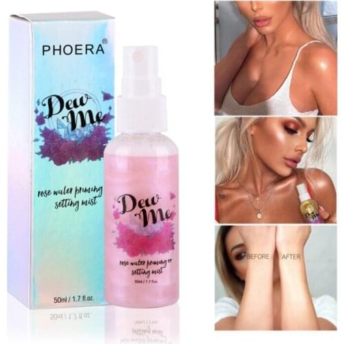Highlighter Brighten Skin Makeup Rose Pearlescent Moisturizing Make up Spray Hydrating Setting Spray Wholesale