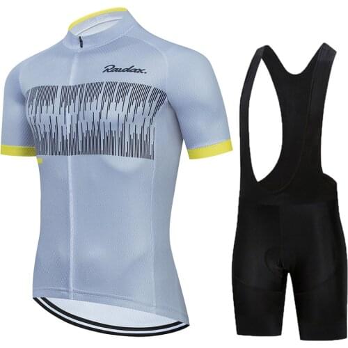 Raudax Cycling Jersey Set 2021 Team Summer Bicycle Cycling Clothing Bike Clothes Mountain Sports Bike Set Cycling Suit