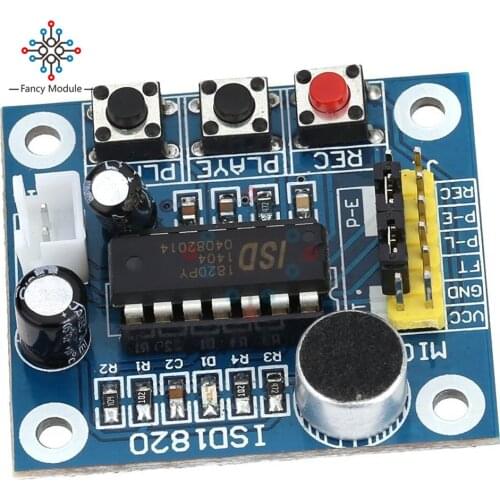 ISD1820 Recording Module Voice Module The Voice Board Telediphone Module Board With Mic Sound Audio Microphone