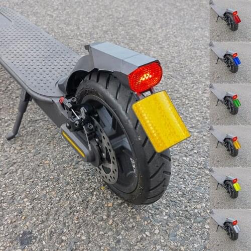 Reflective Stickers Set Waterproof Front And Rear Wheel Rubber Sticker & License Plate Tape For Xiaomi Mijia Scooter Dropship