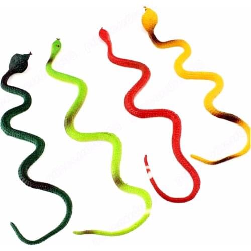 Novelty Trick Toys Simulation Snake Whimsy Rubber Small Snakes A2UB