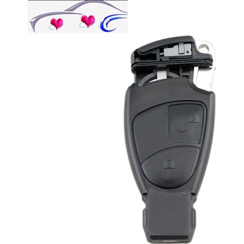 New Car key shell 2 Buttons Remote Car Key Fob Case with small key For Mercedes for Benz C E ML Class Sprinter Replacement Shell