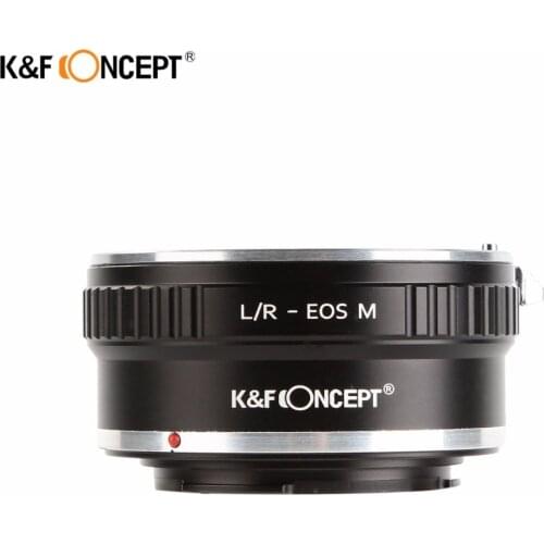 K&F CONCEPT Camera Lens Mount Adapter Ring for Leica M L/M Mount Lens to for Canon EOS M EF-M Mount Camera Body