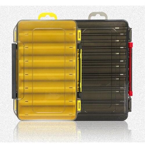Large-capacity Portable Double Sided Fishing Bait Box Fishing Accessories Lures Hooks Storage Box Fishing Tackle Organizer Case