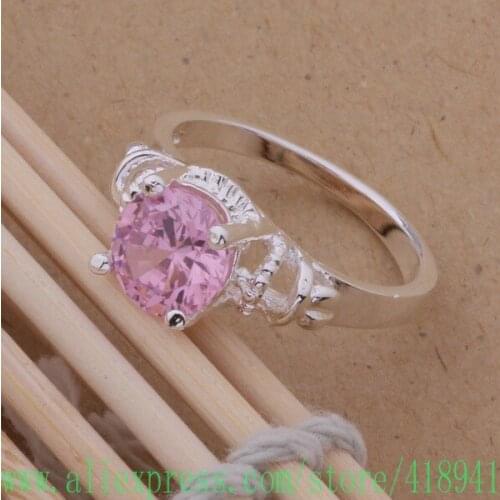 Silver Plated ring, Silver Plated fashion jewelry, yi yi is unripe brightness Light red stone /dzlamqsa banajrua AR087
